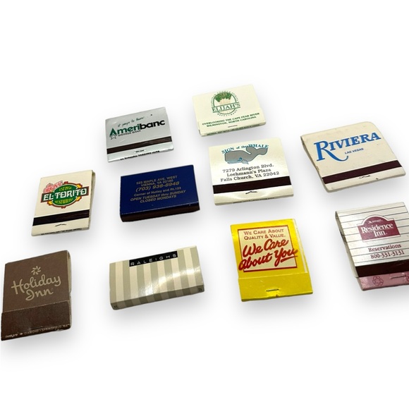 Vintage Advertising Matchbook LOT OF 10 70s 80s 90s Vegas DC Area Holiday Inn - Picture 4 of 12